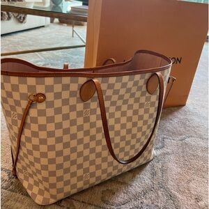 Louis Vuitton Neverfull GM Damier Azer exterior/ pink inside